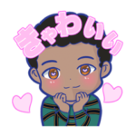 オセロの白黒スタンプ