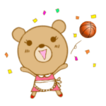 バスケ応援ママくまさん