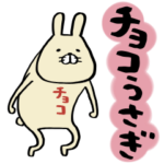 チョコうさぎ。