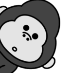 主張が激しい。シュールなミニゴリラ