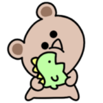 わがままな子。シュールなミニくま。再販