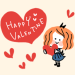 年中使えるガーリースタンプ