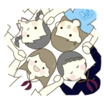 とある学校の女子学生スタンプ