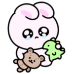 切ない気持ち。シュールなミニうさぎ。再販