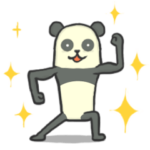 元気なパンダは毎日使える挨拶と返事