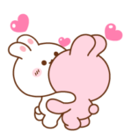 Koni & Ebi love couple rabbit