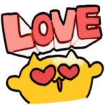 気持ちを伝えるうんたねこスタンプ11