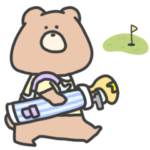 男女兼用くまとうさぎのゴルフ
