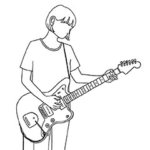 田渕ひさ子の成るなら鳴らねばスタンプ