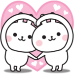 気持ち伝える♡うさぎのラブスタンプ