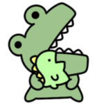 わがままな子。シュールなミニわに