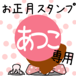 改専用☆2023年卯年お名前スタンプ