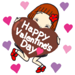 ひま子ちゃん508春の気持ち伝えるスタンプ