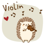 バイオリン＊可愛いハリネズミ♡使える敬語