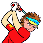 ゴルフ女子で元気に3