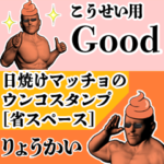 こうせい用日焼けマッチョウンコさん