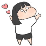 写真に貼れるぜ女の子。