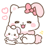 飛び出す▶︎うさねこリリィ♡いつも一緒