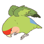 kozakura lovebirds sticker