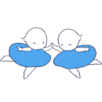 青いワンピースの子２