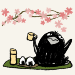 カラスの優しいスタンプ