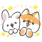 ほんわかしばいぬとうさぎ