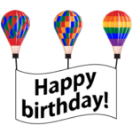 動くハッピーバースデーのメッセージ