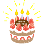 カラフルかわいい誕生日