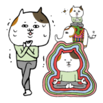 ゆるヨガ語なミケ猫