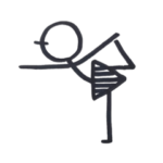 使える！ヨガをする棒人間