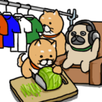 暮らし使い分けスタンプ（柴＆パグ）