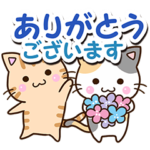 お茶目な三毛猫×おちゃめなトラネコ