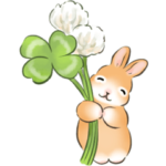 春☆うさぎのスタンプ