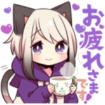 シャム猫少年★毎日使えるスタンプ