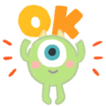 ゆるっとうごく♪マイクのお仕事スタンプ