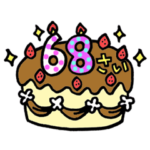 動く！63歳～80歳の誕生日ケーキ