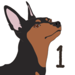 ミニピンのスタンプ1