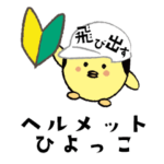 飛び出すヘルメットひよっこ