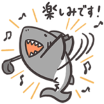 VIRI-DARIGOLF サメのVictorゴルフスタンプ
