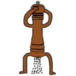 いつも使えるペッパーミルのスタンプ