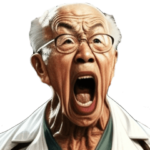 元気なおじいちゃんおばあちゃんスタンプ