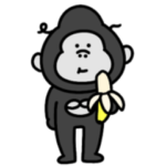楽に生きてる。シュールなゴリラ