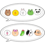 LINE FRIENDSの敬語の吹き出し