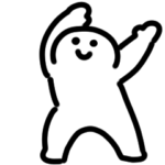 動くにっこりマンのスタンプ（ダンス）