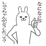 しゅうちゃんが使う面白名前スタンプ