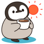 ほのぼの子ペンギンBIGスタンプ