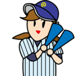 ガンバレ！ 野球部 ストライプ青