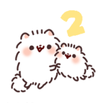 ポメラニアンもち ▷動くスタンプ2
