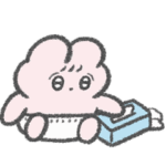 赤ちゃんぴえんなうさぎ