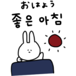 うさぎだけ。韓国語。